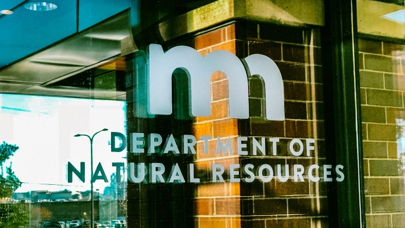 Minnesota Department of Natural Resources building signage